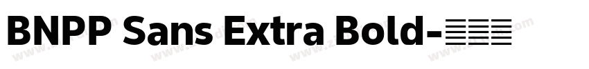 BNPP Sans Extra Bold字体转换